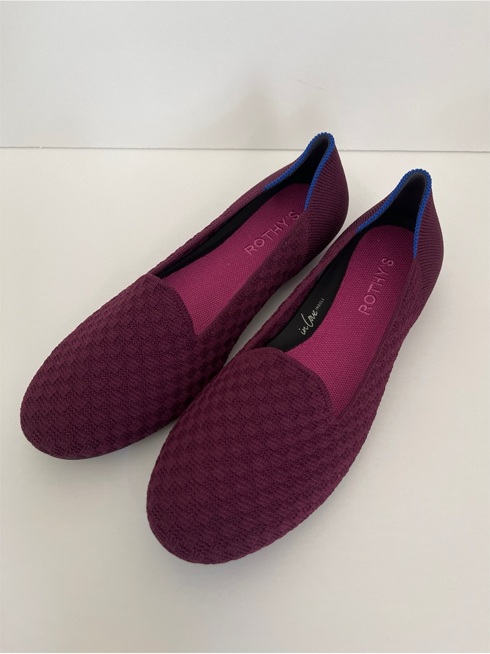 Rothy’s The Almond Loafer in Plum Women’s Size 8